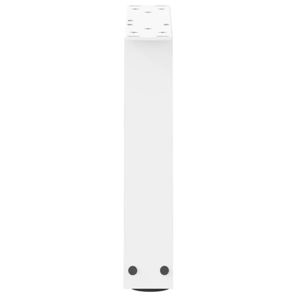 vidaXL Salongbordben V-formet 2 stk hvit 30x(30-31,3) cm stål