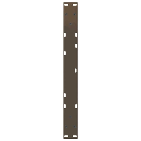 vidaXL Matbordsben V-formade 2 st naturstål 60x(30-31,3) cm stål