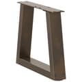 Miniatyrbilde 4 av 11: vidaXL Salongbordben V-formet 2 stk naturstål 40x(30-31,3) cm stål