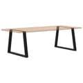 Miniatyrbilde 8 av 10: vidaXL Spisebordben V-formet 2 stk svart 100x(72-73,3) cm stål