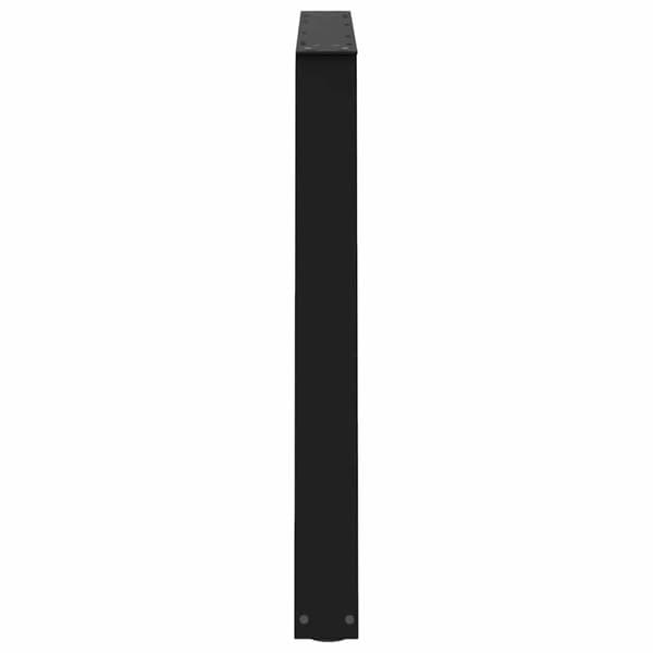 vidaXL Ruokapöydän jalat V-muotoiset 3 kpl musta 90x(72-73,3) cm teräs