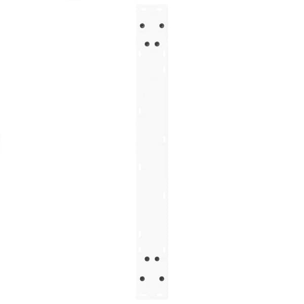vidaXL Spisebordsben V-form 3 stk Hvid 100x(72-73,3) cm Stål