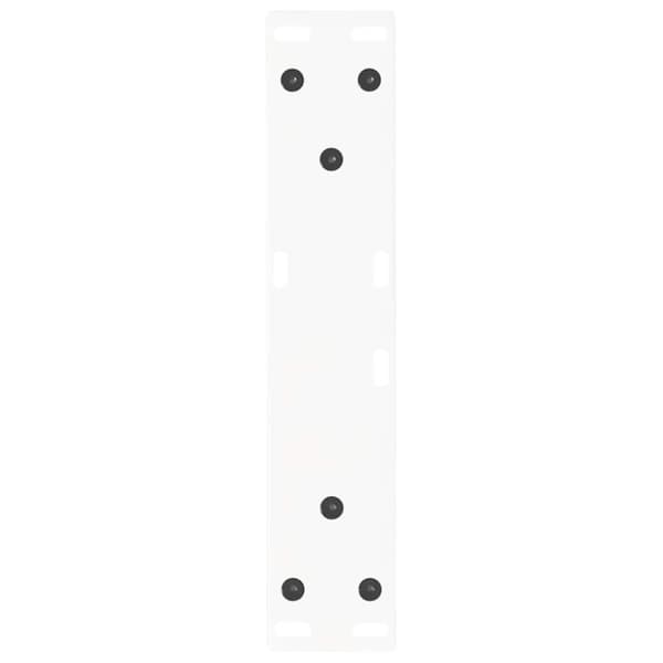 vidaXL Sohvapöydän jalat V-muotoiset 2 kpl valkoinen 30x(30-31,3) cm teräs