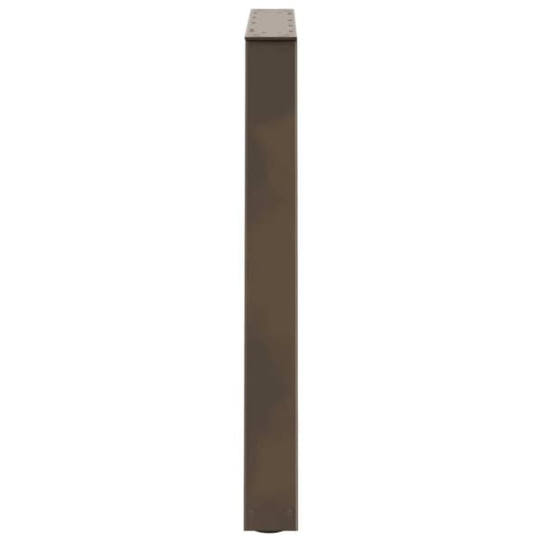 vidaXL Matbordsben V-formade 3 st naturstål 80x(72-73,3) cm stål