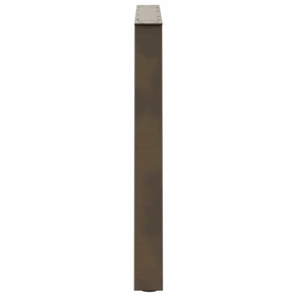 vidaXL Matbordsben V-formade 3 st naturstål 90x(72-73,3) cm stål