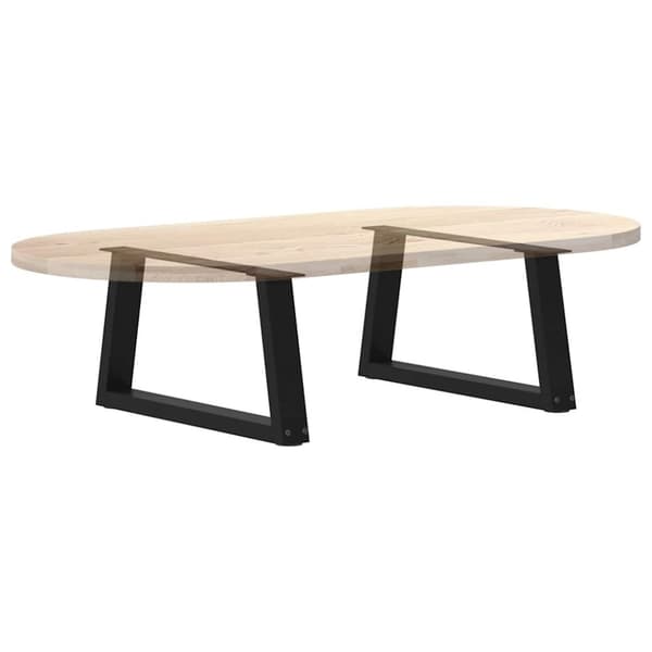 vidaXL Spisebordsben V-form 2 stk 50x(30-31,3) cm stål sort
