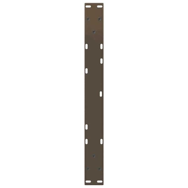 vidaXL Spisebordsben V-form 2 stk naturstål 50x(30-31,3) cm stål