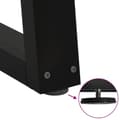 Pikkukuva 9 / 10: vidaXL Ruokapöydän jalat V-muotoiset 3 kpl musta 100 x (72-73,3) cm teräs