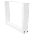 Miniatyrbilde 4 av 10: vidaXL Salongbordben V-formet 2 stk hvit 50x(30-31,3) cm stål