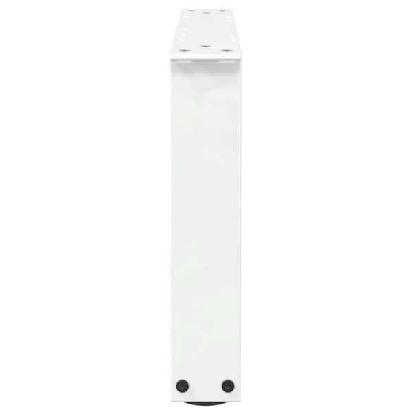 vidaXL Salongbordben V-formet 2 stk hvit 50x(30-31,3) cm stål