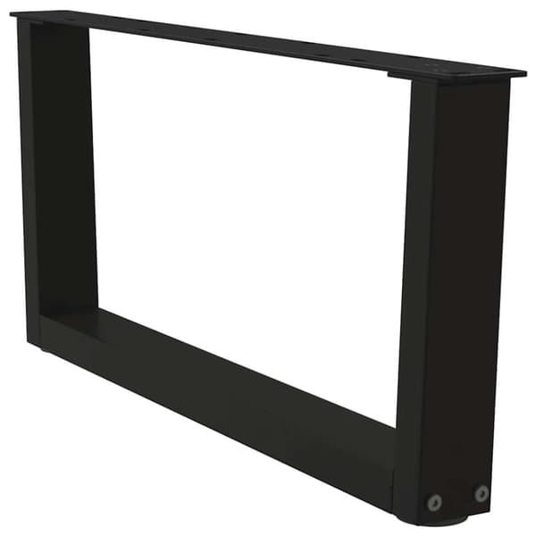 vidaXL Salongbordben V-formet 2 stk svart 70 x (30-31,3) cm stål