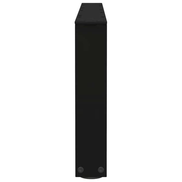 vidaXL Salongbordben V-formet 2 stk svart 70 x (30-31,3) cm stål
