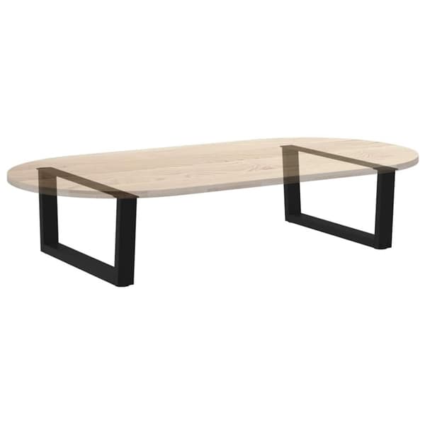 vidaXL Salongbordben V-formet 2 stk svart 70 x (30-31,3) cm stål