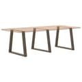 Miniatyrbilde 8 av 11: vidaXL Spisebordben V-formet 3 stk naturstål 70 x (72-73,3) cm stål