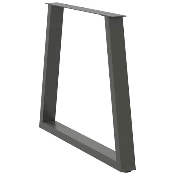 vidaXL Matbordsben V-formade 3 st antracit 80x(72-73,3) cm stål