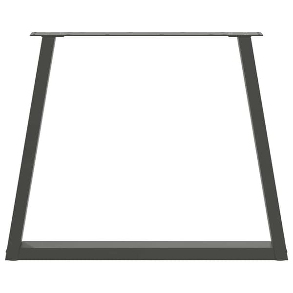 vidaXL Matbordsben V-formade 3 st antracit 80x(72-73,3) cm stål