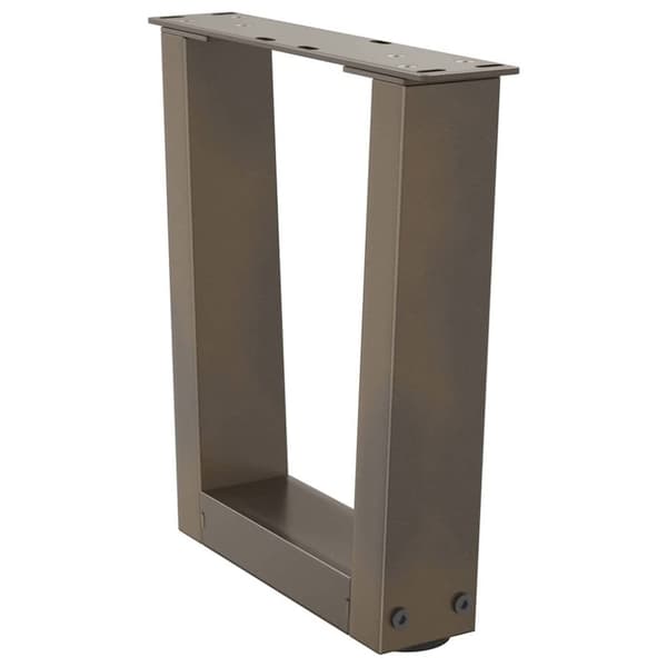 vidaXL Matbordsben V-formade 2 st naturstål 30x(30-31,3) cm stål