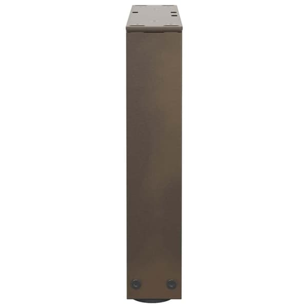 vidaXL Matbordsben V-formade 2 st naturstål 30x(30-31,3) cm stål