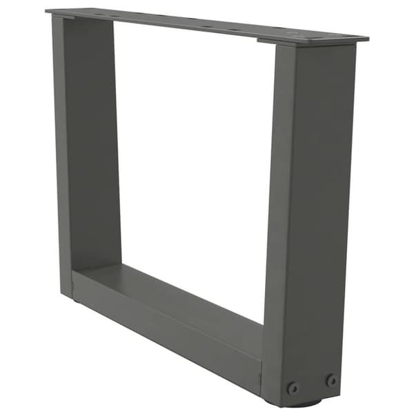 vidaXL Salongbordben V-formet 2 stk antrasitt 60 x (30-31,3) cm stål