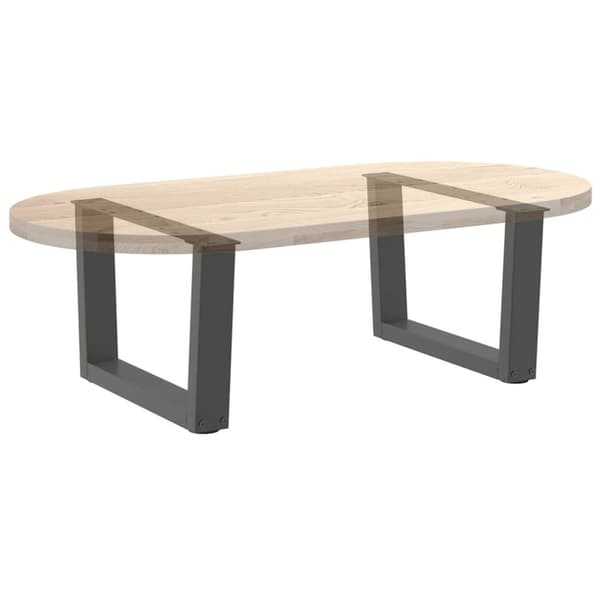 vidaXL Salongbordben V-formet 2 stk antrasitt 60 x (30-31,3) cm stål