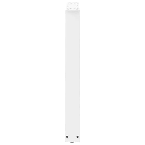 vidaXL Spisebordben V-formet 3 stk hvit 80 x (72-73,3) cm stål