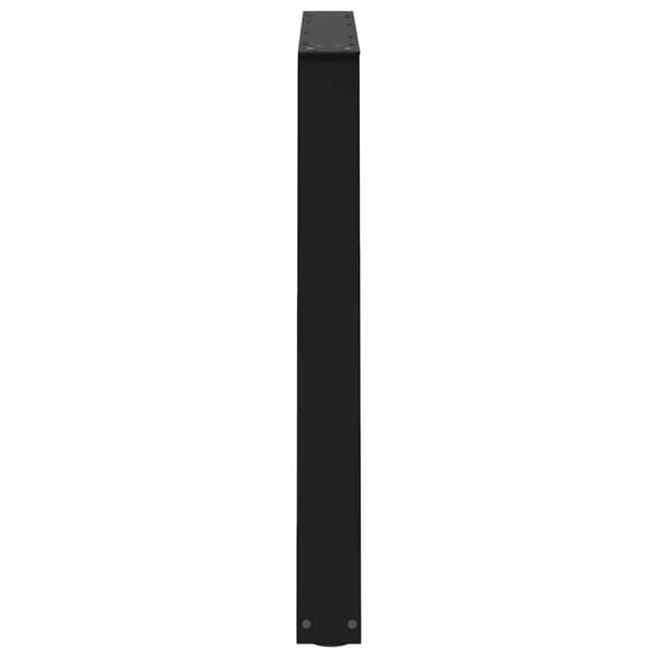 vidaXL Spisebordben V-formet 3 stk svart 100x(72-73,3) cm stål