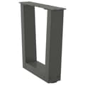 Pikkukuva 4 / 10: vidaXL Sohvapöydän jalat V-muotoiset 2 kpl antrasiitti 40x(30-31,3) cm teräs