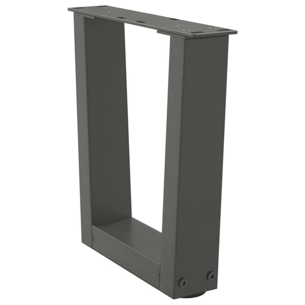 vidaXL Sohvapöydän jalat V-muotoiset 2 kpl antrasiitti 40x(30-31,3) cm teräs