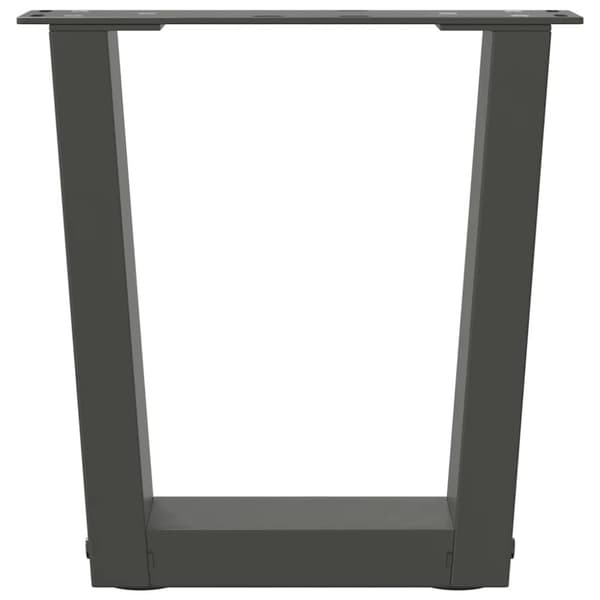 vidaXL Sohvapöydän jalat V-muotoiset 2 kpl antrasiitti 40x(30-31,3) cm teräs