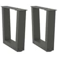 Pikkukuva 1 / 10: vidaXL Sohvapöydän jalat V-muotoiset 2 kpl antrasiitti 40x(30-31,3) cm teräs