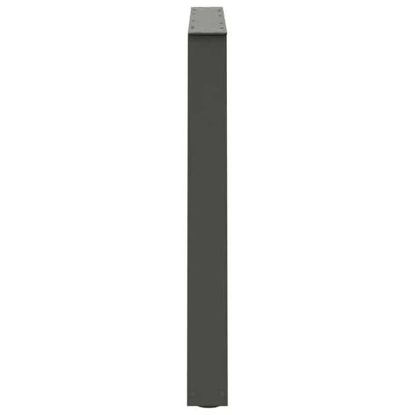 vidaXL Matbordsben V-formade 2 st antracit 100x(72-73,3) cm stål