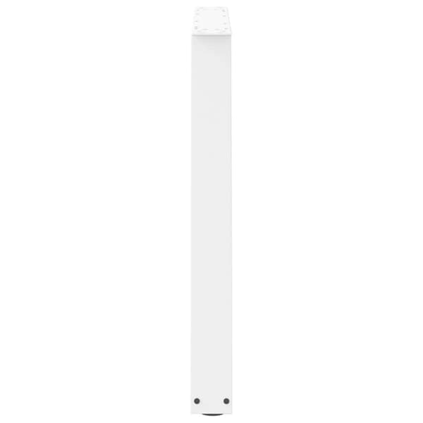 vidaXL Matbordsben V-formade 2 st vit 100x(72-73,3) cm stål
