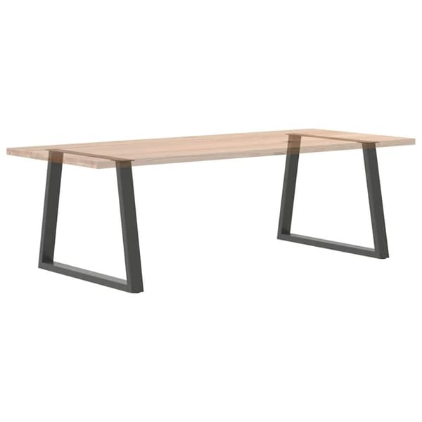 vidaXL Matbordsben V-formade 2 st antracit 90x(72-73,3) cm stål