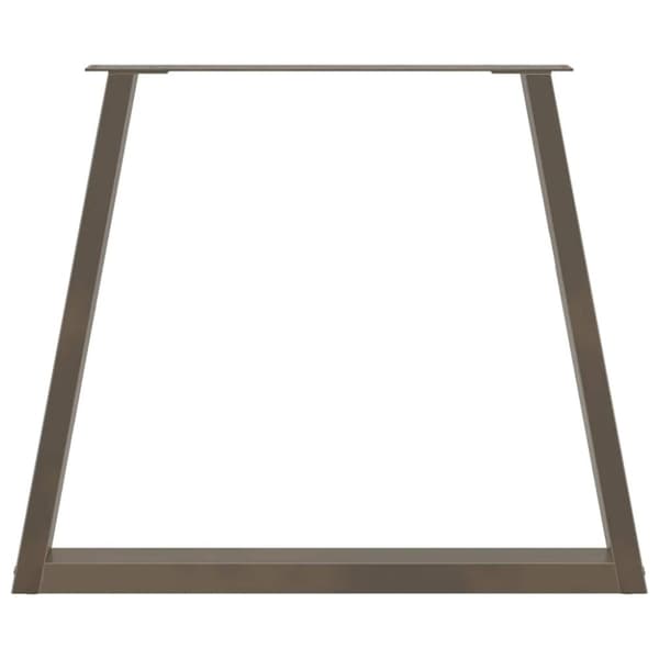 vidaXL Spisebordben V-formet 2 stk naturell 80x(72-73,3) cm stål
