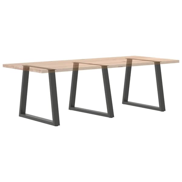 vidaXL Ruokapöydän jalat V-muotoinen 3 kpl Antrasiitti 80x(72-73,3) cm