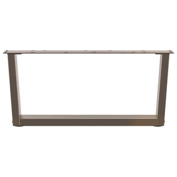vidaXL Spisebordsben V-form 2 stk naturstål 70x(30-31,3) cm stål