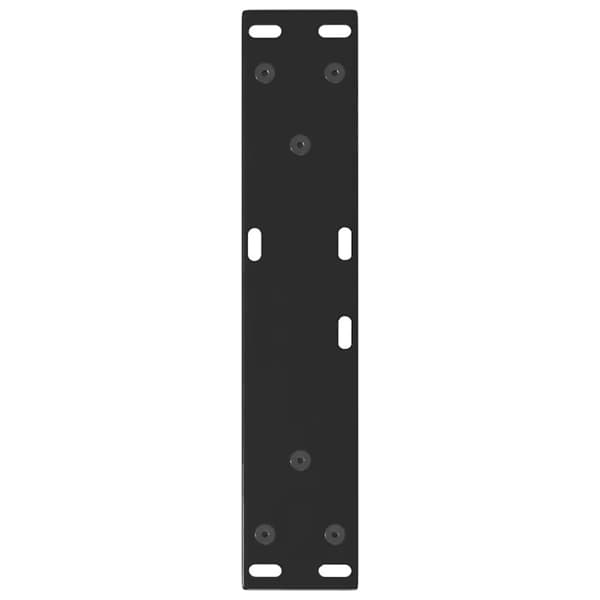 vidaXL Salongbordben V-formet 2 stk svart 30x(30-31,3) cm stål