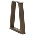 Miniatyrbilde 4 av 11: vidaXL Salongbordben V-formet 2 stk naturstål 38 x (42-43,3) cm stål