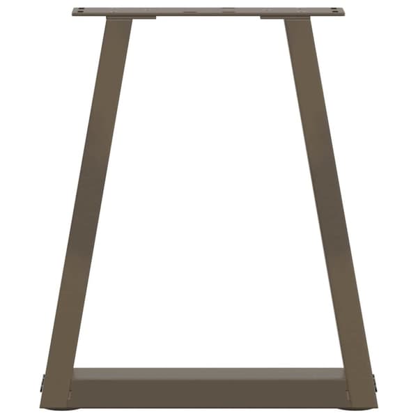 vidaXL Salongbordben V-formet 2 stk naturstål 38 x (42-43,3) cm stål