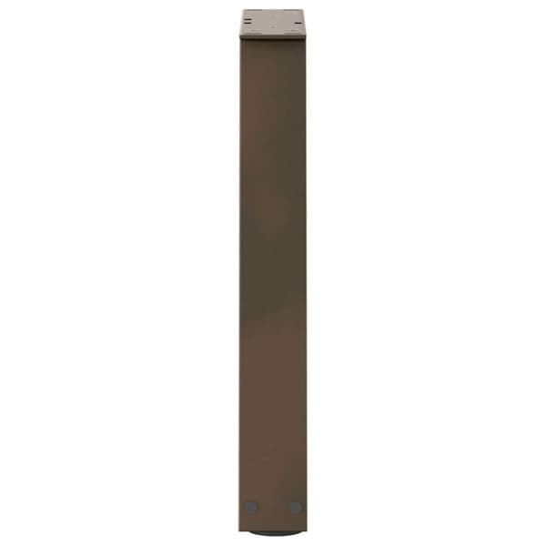 vidaXL Salongbordben V-formet 2 stk naturstål 38 x (42-43,3) cm stål