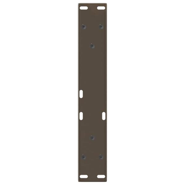 vidaXL Salongbordben V-formet 2 stk naturstål 38 x (42-43,3) cm stål