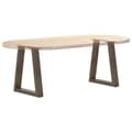 Miniatyrbilde 8 av 11: vidaXL Salongbordben V-formet 2 stk naturstål 38 x (42-43,3) cm stål