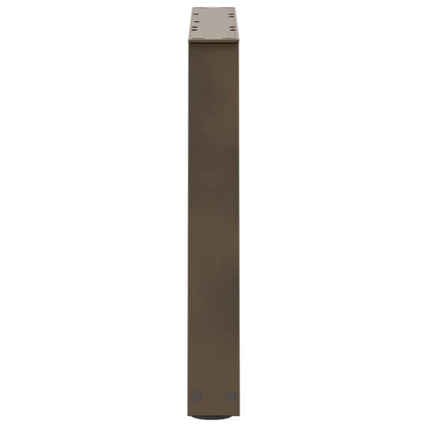 vidaXL Spisebordsben V-formet 2 stk. naturstål 60x(42-43,3) cm stål