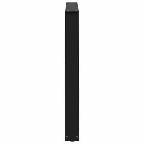 vidaXL Spisebordsben V-form 2 stk Sort 90x(72-73,3) cm Stål