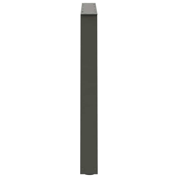 vidaXL Spisebordben V-formet 3 stk antrasitt 100x(72-73,3) cm stål