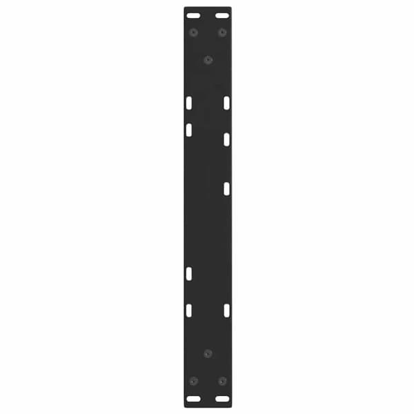 vidaXL Spisebordben V-formet 2 stk svart 60x(30-31,3) cm stål