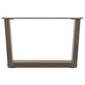 Miniatyrbilde 5 av 11: vidaXL Salongbordben V-formet 2 stk naturstål 60 x (30-31,3) cm stål