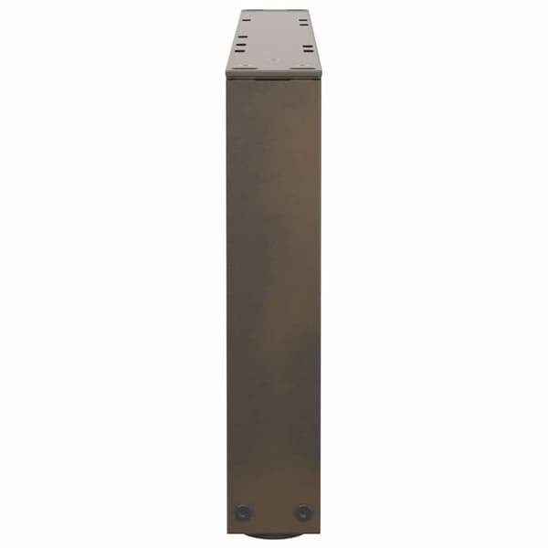 vidaXL Salongbordben V-formet 2 stk naturstål 60 x (30-31,3) cm stål