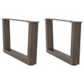 Miniatyrbilde 1 av 11: vidaXL Salongbordben V-formet 2 stk naturstål 60 x (30-31,3) cm stål