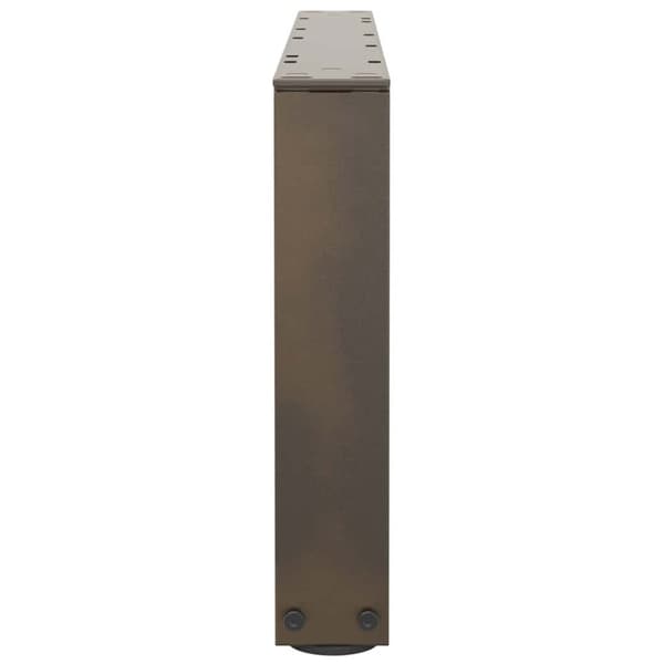 vidaXL Matbordsben V-formade 2 st naturstål 70x(30-31,3) cm stål